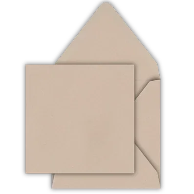 Metalic beige envelop