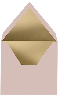 Envelop oud-roze met gouden inlay