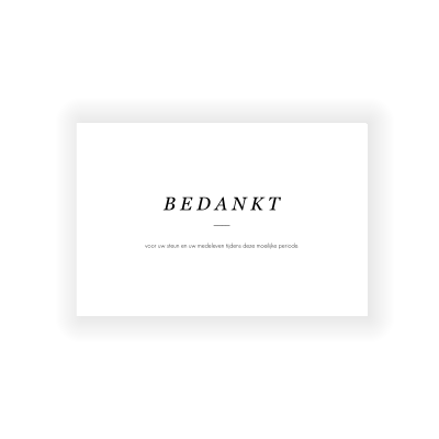 Bedankkaarten bruiloft Sina | Cotton Bird